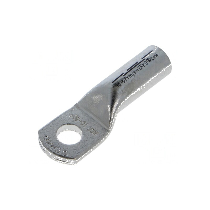 Vârf inelar tubular M10 50mm² crimpat pentru cablu cositorit | Electronic-mag.ro | Componente Electronice