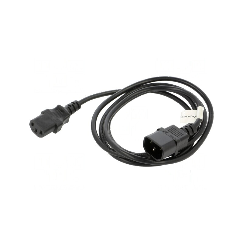 Cablu IEC C13 C14 1,8m negru PVC 1mm | Electronic-mag.ro | Componente Electronice Cablu IEC C13 C14 1,8m negru PVC 1mm | Electronic-mag.ro | Componente Electronice