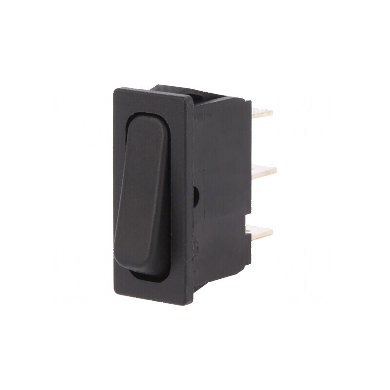 Rocker SPDT 2 ON-ON 10A/250VAC negru IP40 fără 1833 | Electronic-mag.ro | Componente Electronice