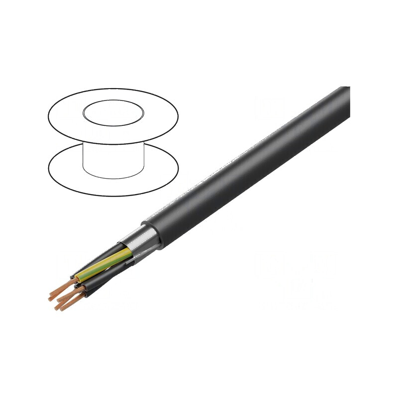Cablu POWER 1000-YFR-OS 4G1,5mm2 litat Cu PVC negru Clasa 5 | Electronic-mag.ro | Componente Electronice