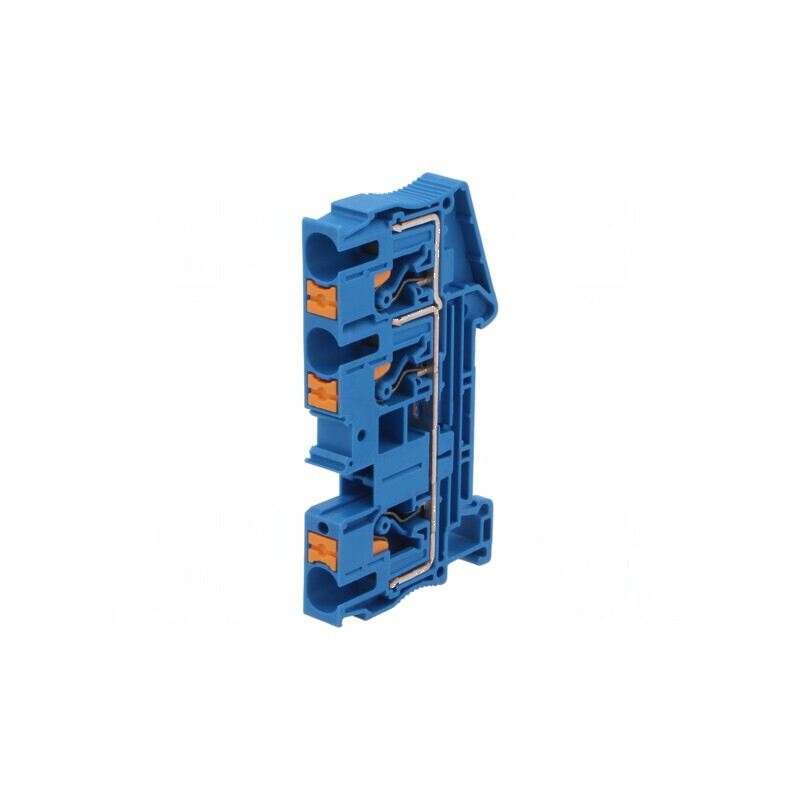 Îmbinare Termică pentru Șine 0,5÷10mm², 1 Piste, 3 Borne, Albastră | Electronic-mag.ro | Componente Electronice