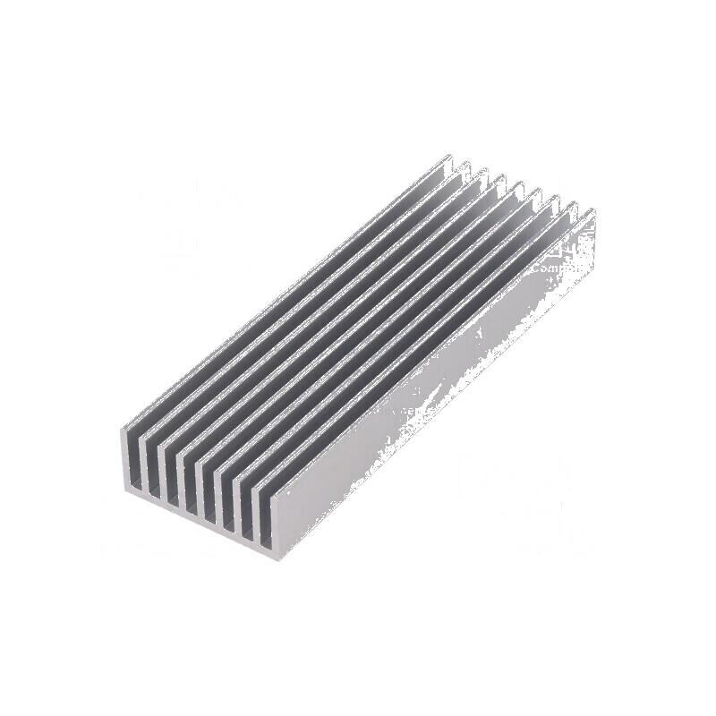 Radiator extrudat cu aripioare naturale 100mm x 33mm brut | Electronic-mag.ro | Componente Electronice