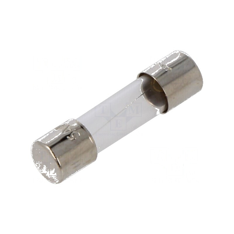 Siguranţă ardere rapidă 5A 125VAC 5x20mm alamă GMA | Electronic-mag.ro | Componente Electronice