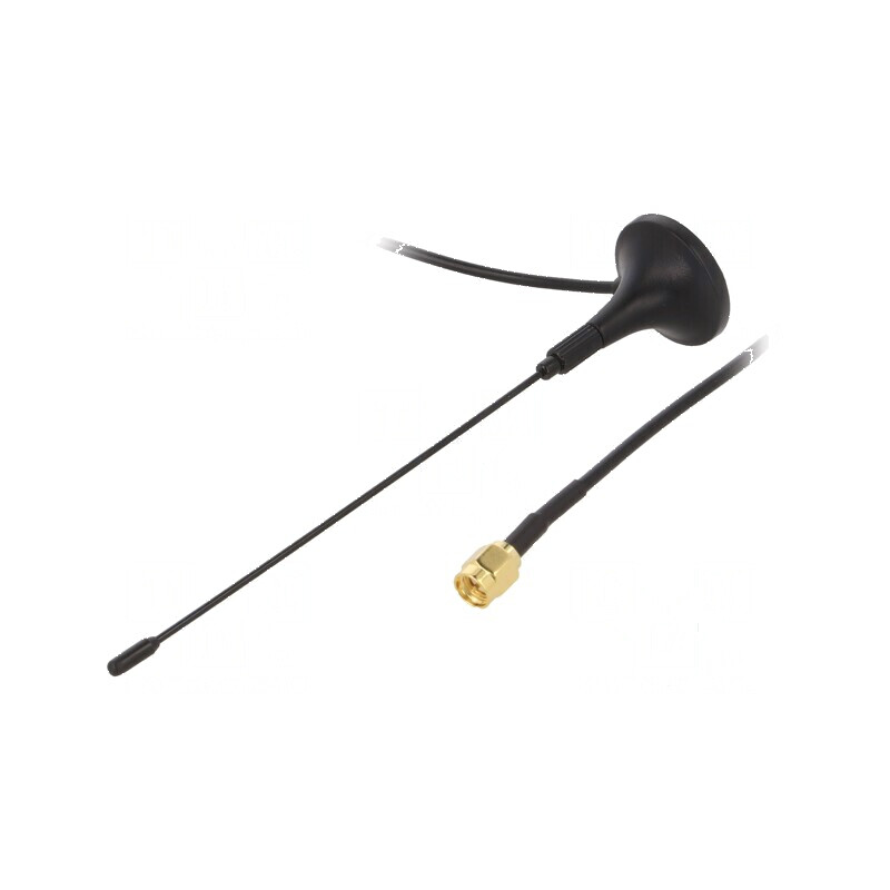 Antenă RF 3dBi magnet 50Ω 470-862MHz Ø29,4mm RG174 | Electronic-mag.ro | Componente Electronice