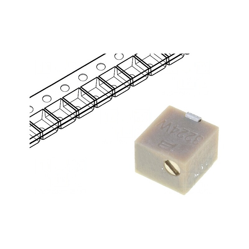 Potenţiometru SMD 100kΩ 250mW Multitură ±10% | Electronic-mag.ro | Componente Electronice