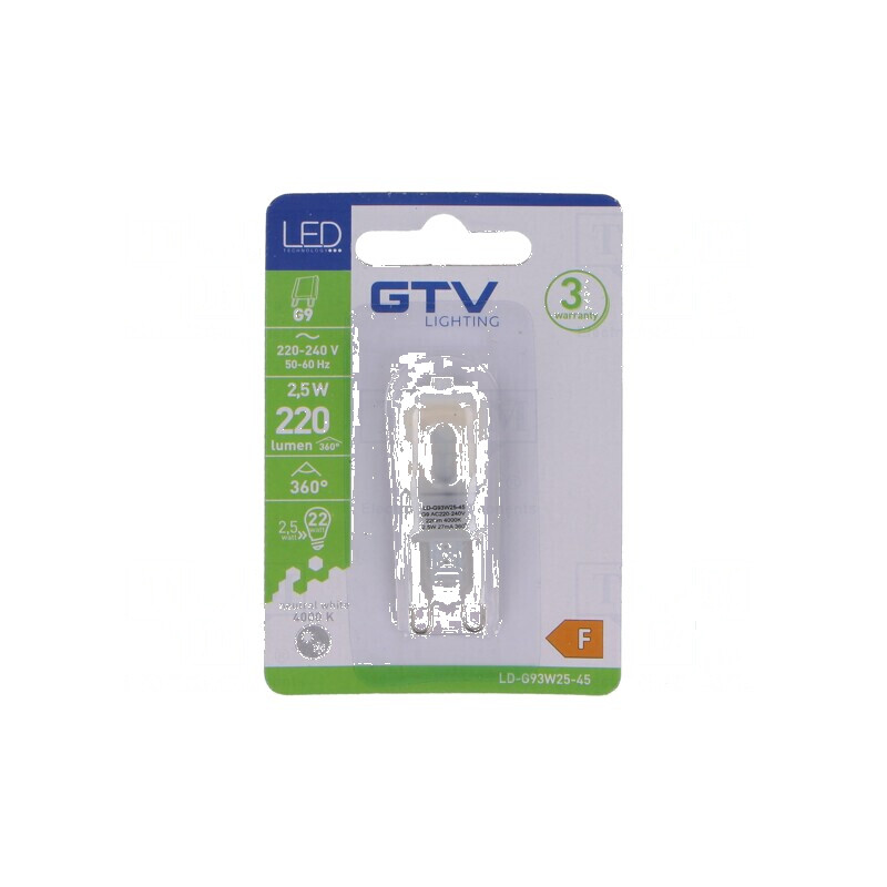 Lampă LED G9 2,5W 4000K 220lm 230VAC 360° | Electronic-mag.ro | Componente Electronice