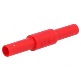 Adaptor 36A roșu cu izolație, contacte alamă | Electronic-mag.ro | Componente Electronice
