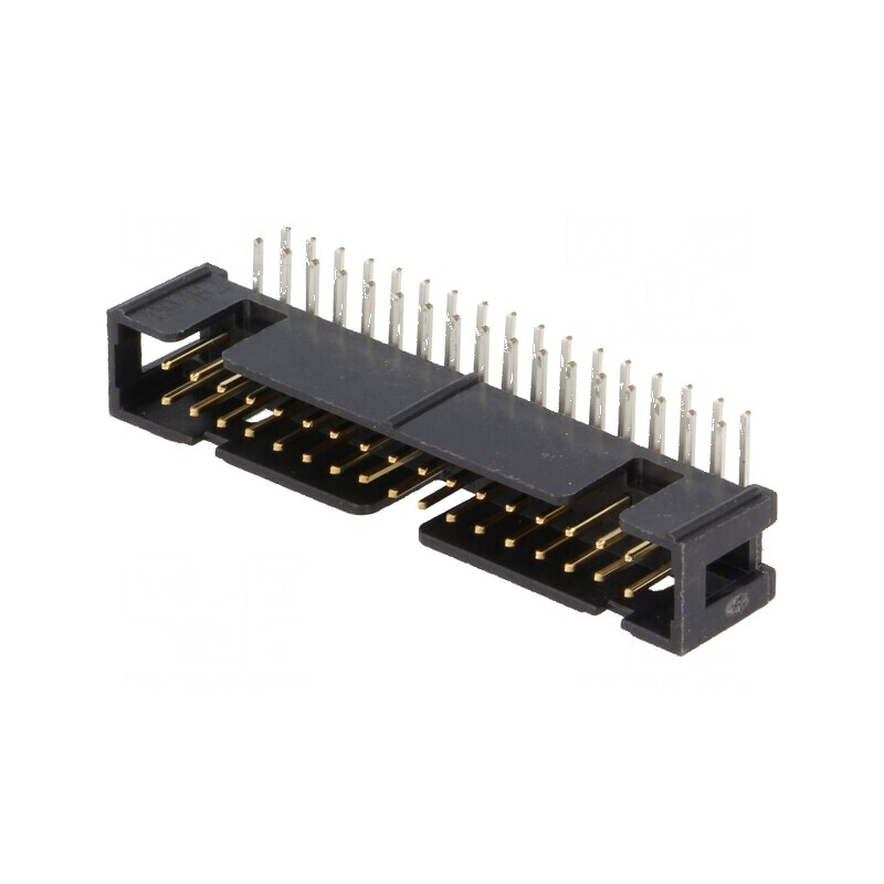 Conector IDC soclu tată 34 PIN 90° THT pentru PCB | Electronic-mag.ro | Componente Electronice