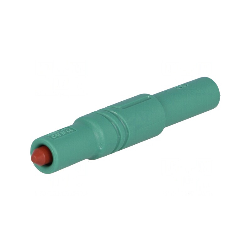 Conector banană 4mm 24A 1kVDC verde cu izolație | Electronic-mag.ro | Componente Electronice