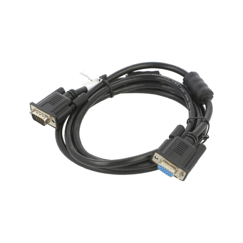 Cablu D-Sub 15pin HD 1,8m mufă negru | Electronic-mag.ro | Componente Electronice