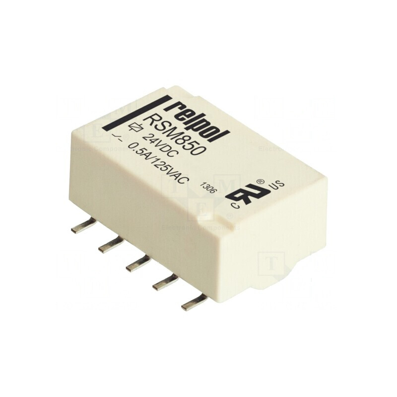 Releu electromagnetic DPDT 24VDC 2A SMD | Electronic-mag.ro | Componente Electronice