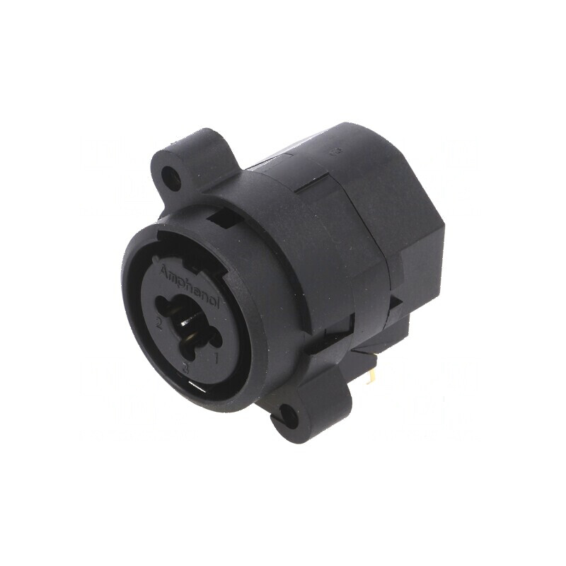 Conector Jack 6,3mm XLR Soclu Mamă 90° Fără Buton | Electronic-mag.ro | Componente Electronice