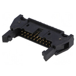 Conector IDC soclu tată 20 PIN drept cu ejector lung THT | Electronic-mag.ro | Componente Electronice