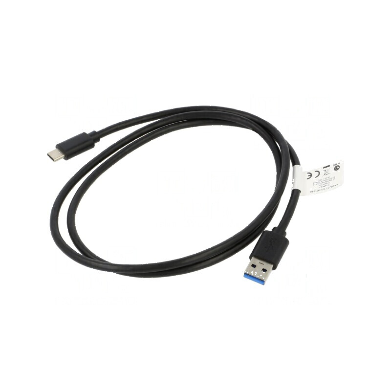 Cablu USB 3.1 A la C aurit 1m negru | Electronic-mag.ro | Componente Electronice