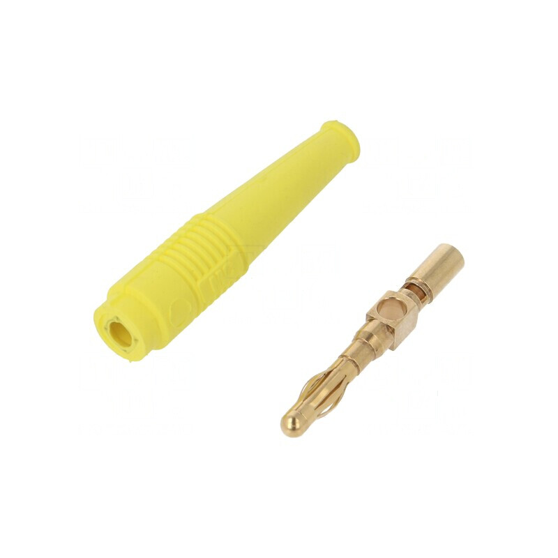 Conector banană 4mm 32A galben neizolat 2,5mm2 aurit | Electronic-mag.ro | Componente Electronice Conector banană 4mm 32A galben neizolat 2,5mm2 aurit | Electronic-mag.ro | Componente Electronice