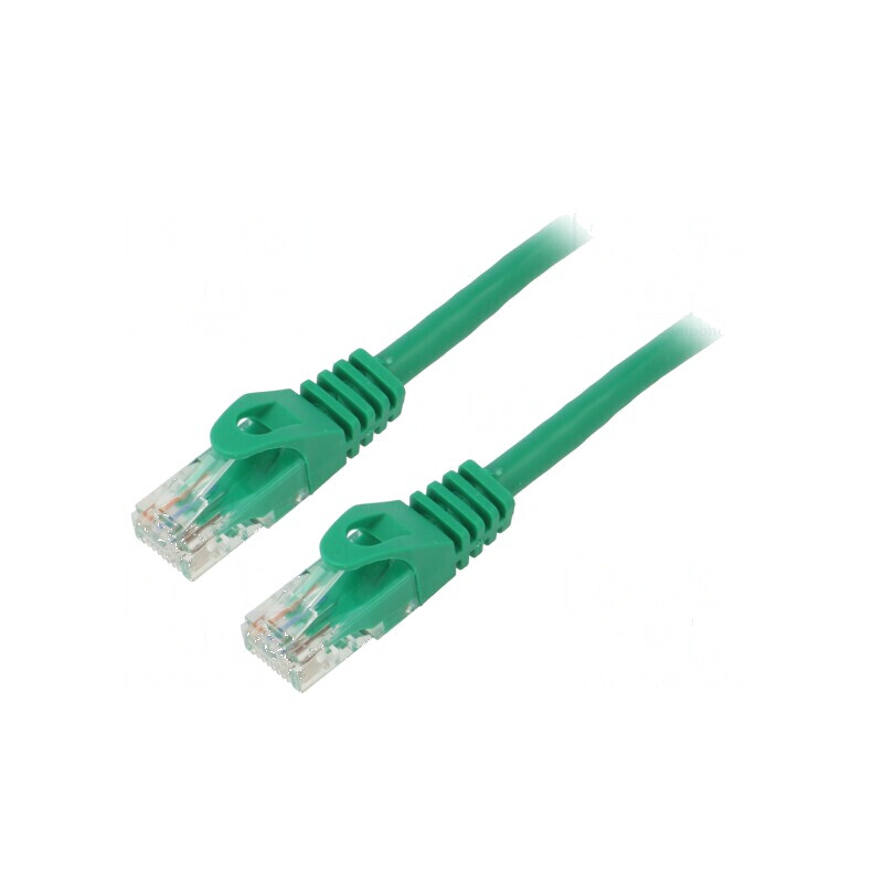 Patch cord U/UTP 6 litat CCA PVC verde 7,5m 26AWG | Electronic-mag.ro | Componente Electronice