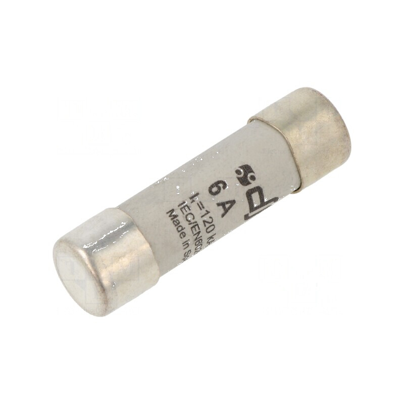 Siguranţă gG 6A 500VAC 440VDC 14x51mm cupru | Electronic-mag.ro | Componente Electronice