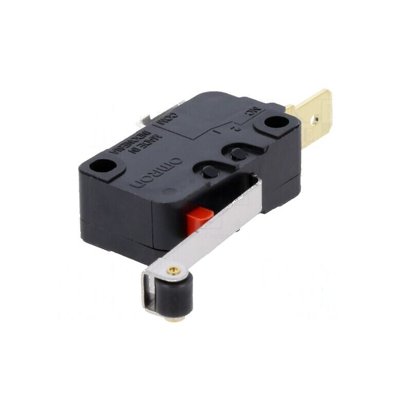 Microîntrerupător SNAP ACTION 16A 250VAC cu manetă și rolă | Electronic-mag.ro | Componente Electronice