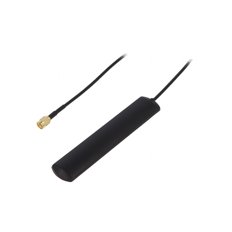 Antenă GSM 2dBi lineară 50Ω pentru cablu RG174 115x22x5mm | Electronic-mag.ro | Componente Electronice