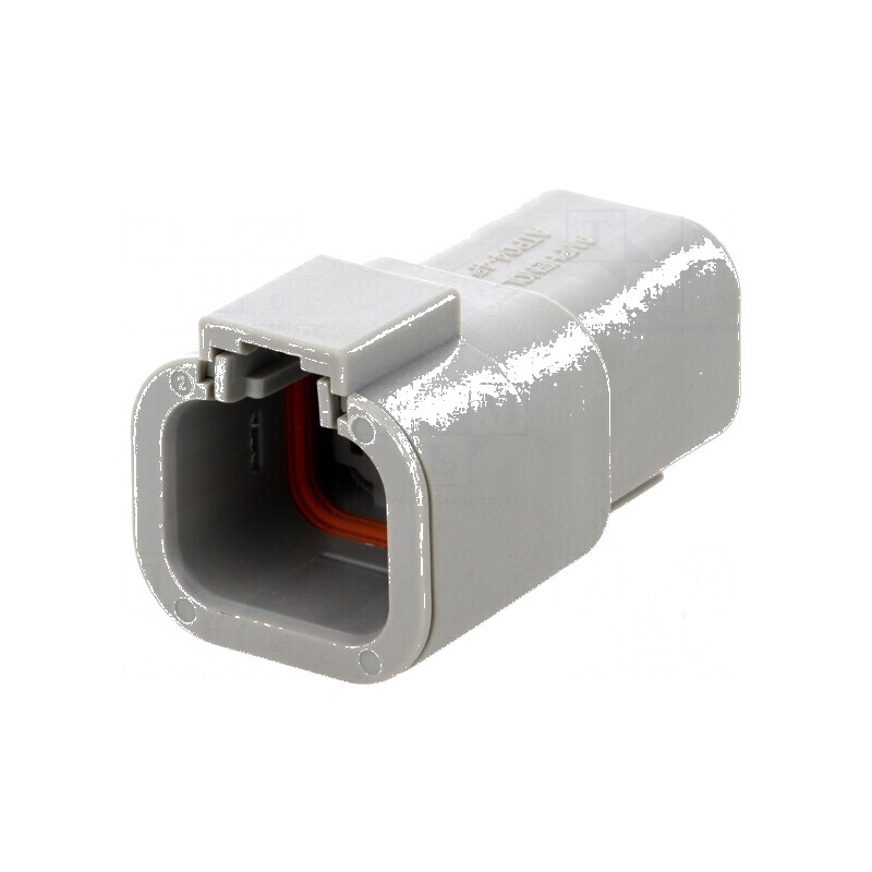 Conector cablu-cablu mufă tată ATP PIN 4 gri | Electronic-mag.ro | Componente Electronice