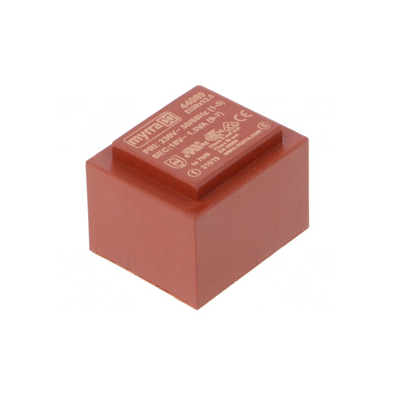 Transformator încapsulat 1,5VA 230VAC 18V 83mA PCB | Electronic-mag.ro | Componente Electronice