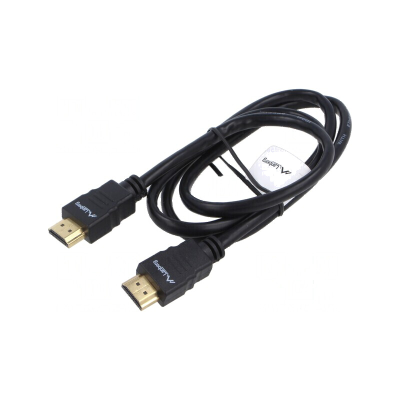 Cablu HDMI 1.4 1m PVC negru 30AWG | Electronic-mag.ro | Componente Electronice
