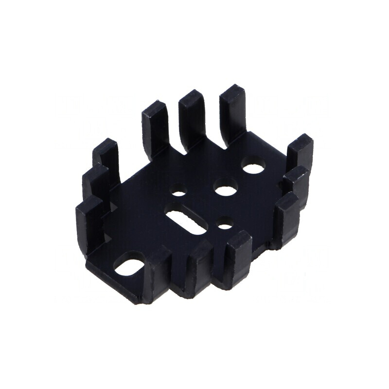 Radiator extrudat U TO3 TO32 TO66 TO9 negru 41,3mm x 33mm | Electronic-mag.ro | Componente Electronice