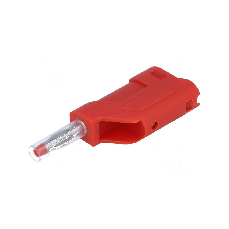 Conector banană 4mm roşie 10A 60VDC pe cablu 58,5mm | Electronic-mag.ro | Componente Electronice Conector banană 4mm roşie 10A 60VDC pe cablu 58,5mm | Electronic-mag.ro | Componente Electronice