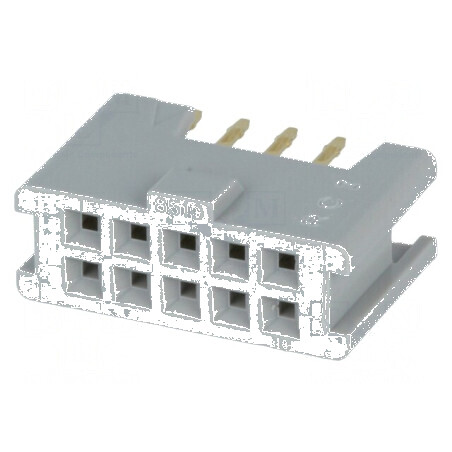 Conector IDC soclu mamă 10 PIN THT aurit 3A 2,54mm | Electronic-mag.ro | Componente Electronice
