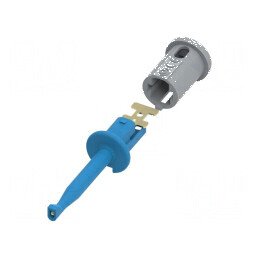 Clips de măsurare cu cârlig albastru 6A 60VDC placare aurit | Electronic-mag.ro | Componente Electronice