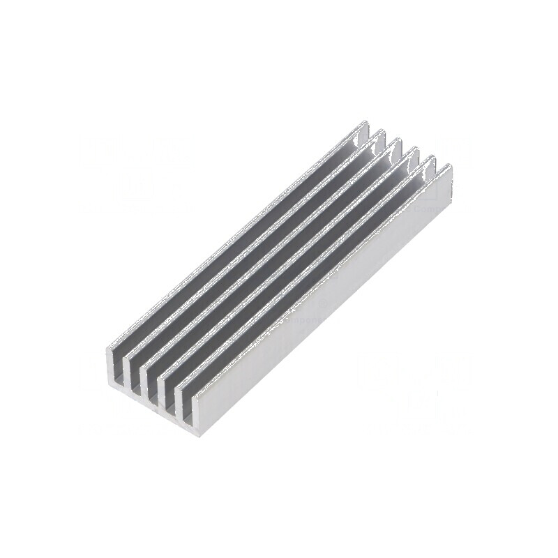 Radiator extrudat cu aripioare naturale 75mm x 21mm x 10mm | Electronic-mag.ro | Componente Electronice