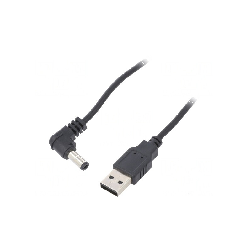 Cablu USB A la DC 5,5/2,1 negru 1,5m | Electronic-mag.ro | Componente Electronice Cablu USB A la DC 5,5/2,1 negru 1,5m | Electronic-mag.ro | Componente Electronice
