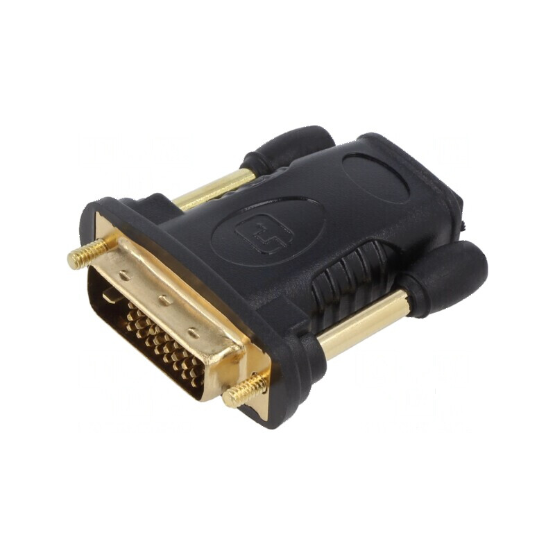 Adaptor DVI-D 24 1 mufă la HDMI soclu negru | Electronic-mag.ro | Componente Electronice