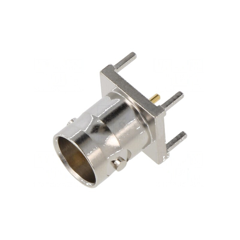 Conector BNC soclu mamă drept 75Ω THT pentru PCB | Electronic-mag.ro | Componente Electronice