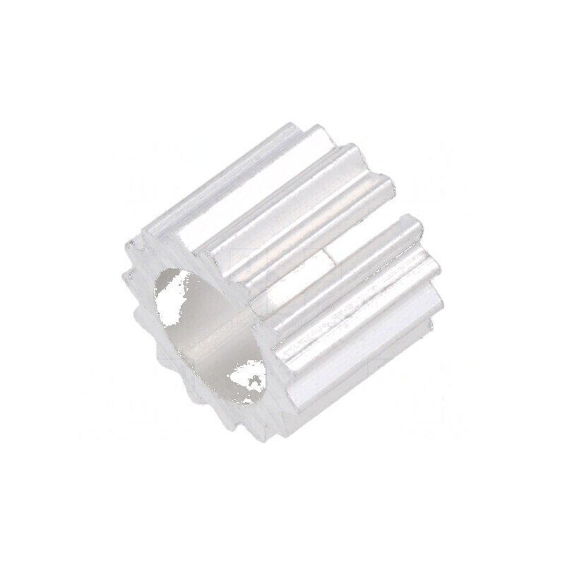 Radiator aluminiu extrudat rotund TO39 TO5, 12,5mm x 10mm | Electronic-mag.ro | Componente Electronice
