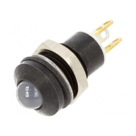 Lampă LED convexă roșie/verde/galbenă Ø8mm | Electronic-mag.ro | Componente Electronice