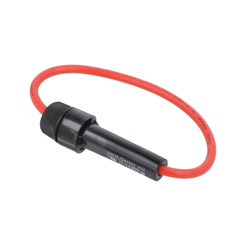 Clemă siguranţe cilindrice 5x20mm 20A Alamă | Electronic-mag.ro | Componente Electronice