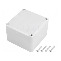 Carcasă universală polistiren gri 80mm x 82mm x 55mm | Electronic-mag.ro | Componente Electronice