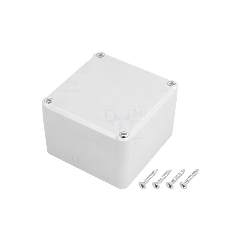 Carcasă universală polistiren gri 80mm x 82mm x 55mm | Electronic-mag.ro | Componente Electronice
