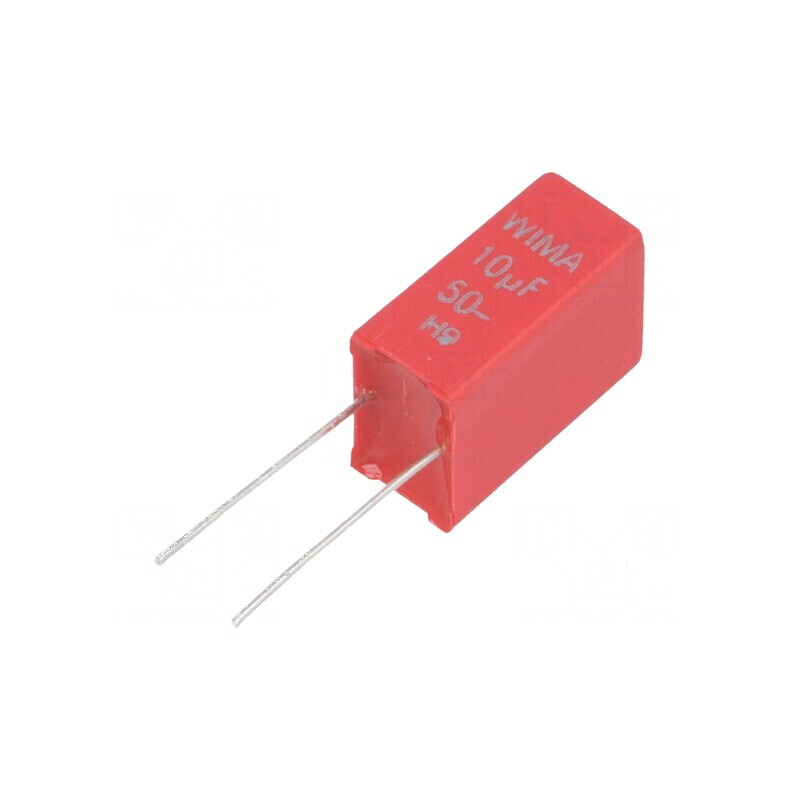Condensator poliester 10uF 30VAC 50VDC 5mm ±5% -55÷100°C | Electronic-mag.ro | Componente Electronice