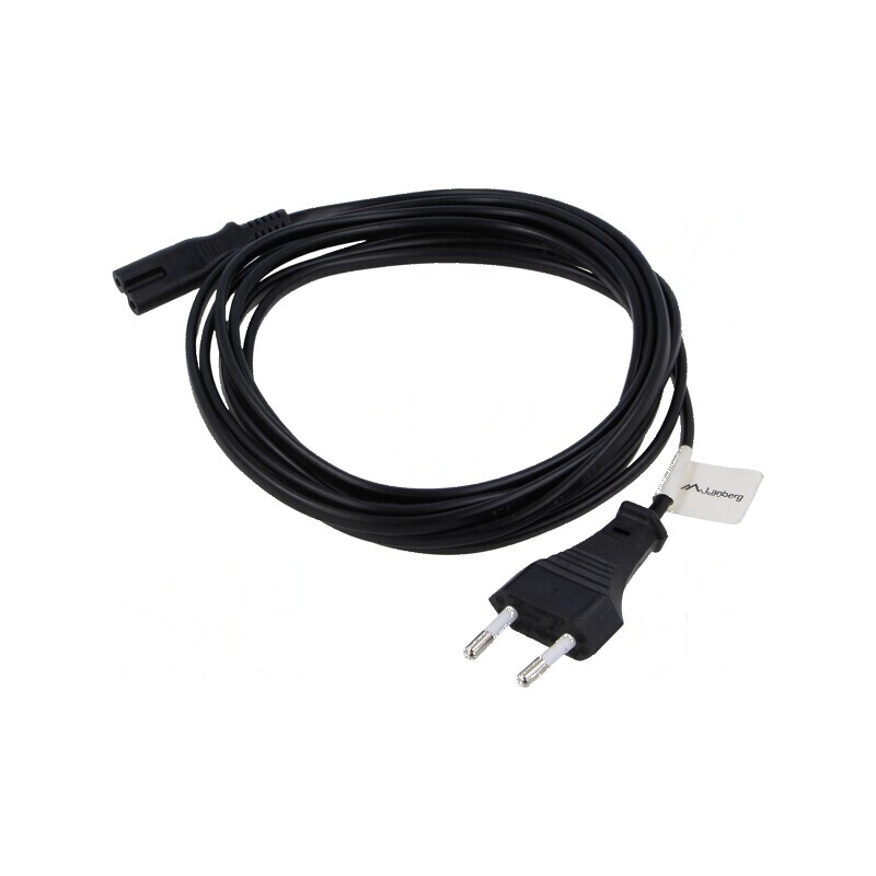 Cablu CEE 7/16 (C) mufe IEC C7 mamă PVC 3m negru | Electronic-mag.ro | Componente Electronice