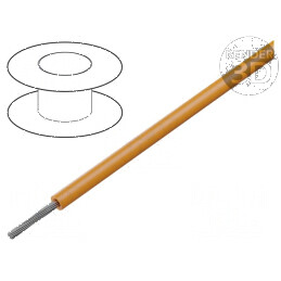 Cablu litat 24AWG TFE portocalie 300V 30m Ecranare | Electronic-mag.ro | Componente Electronice