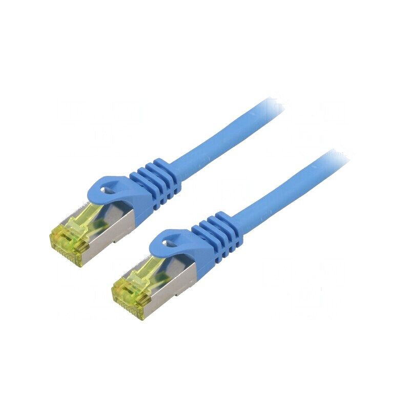 Cabluri Patch S/FTP 6a LSZH albastru 2m 27AWG | Electronic-mag.ro | Componente Electronice