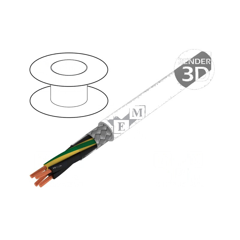 Cablu ÖLFLEX® CLASSIC 115 CY 4G1mm2 PVC gri 300V 500V | Electronic-mag.ro | Componente Electronice