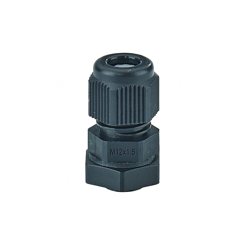 Garnitură de etanșare M12 1,5 IP66/IP67 poliamidă neagră | Electronic-mag.ro | Componente Electronice