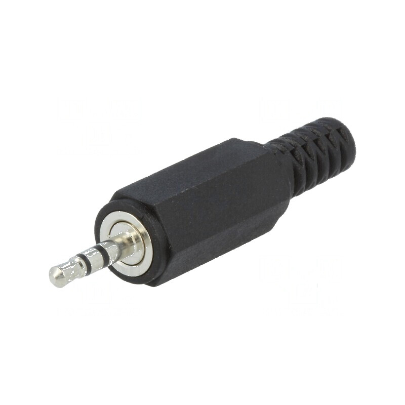 Conector Jack 2,5mm Mufă Tată Stereo cu Manșon Piste 3 Drept | Electronic-mag.ro | Componente Electronice