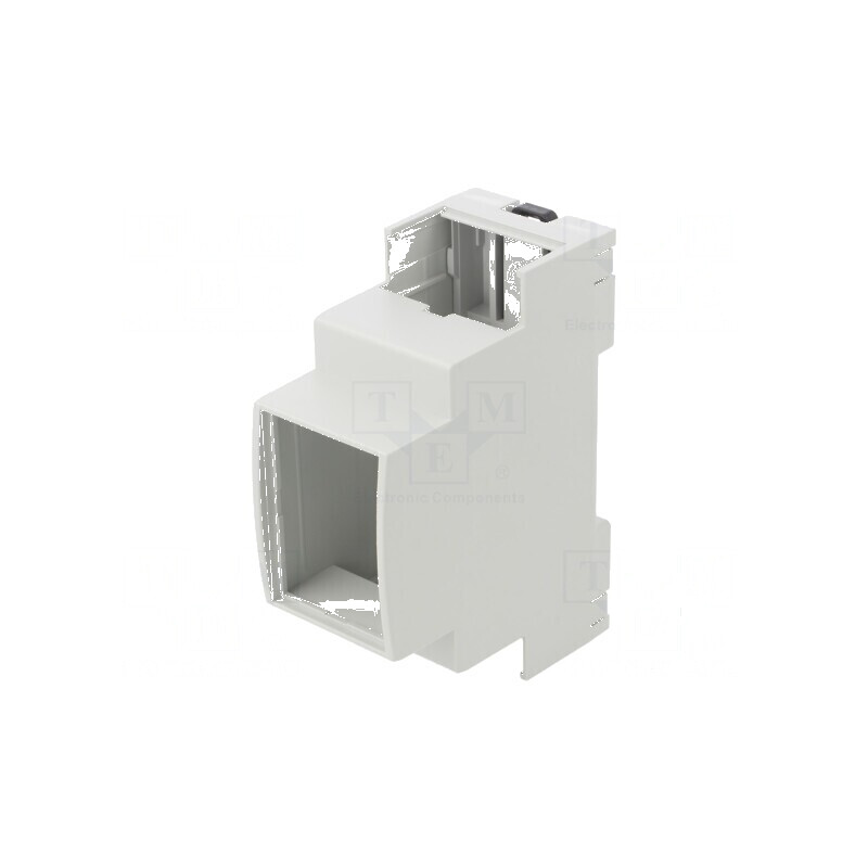 Carcasă şină DIN 89mm X 36mm Z 67mm ABS gri UL94V-0 | Electronic-mag.ro | Componente Electronice