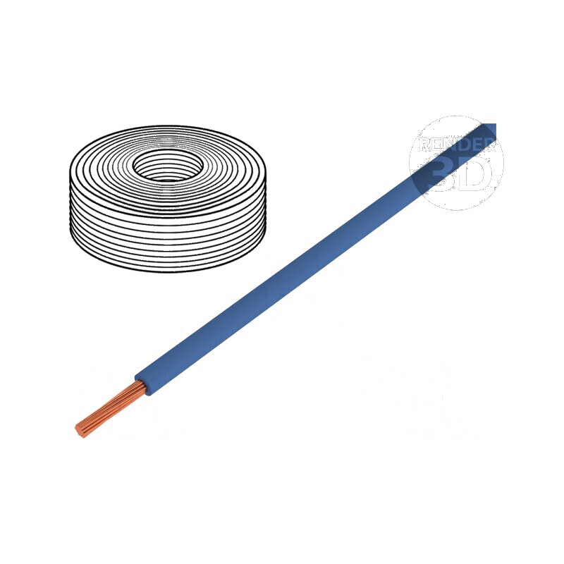 Cablu LiY litat 1x0,14mm2 PVC albastru 60V 10m | Electronic-mag.ro | Componente Electronice