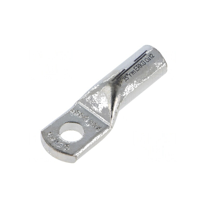 Inelar tubular M8 35mm2 crimpat pe cablu cositorit | Electronic-mag.ro | Componente Electronice
