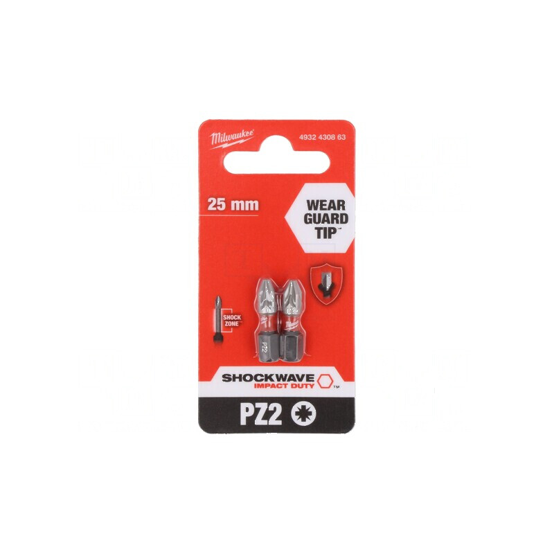 Capăt şurubelniţă Pozidriv PZ2 25mm 2 bucati | Electronic-mag.ro | Componente Electronice